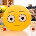 YXS Coussin PP005-ronde en Peluche Doux Oreiller Jouet, Emoji Smiley émoticône, Mignon et créatif, Coussin Peluche Cartoon, Doux Lisse en Peluche, Cadeau d'anniversaire et fêtes Party Favor,A11