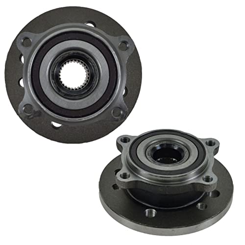Image of TRQ 2 Piece Front Wheel Bearing & Hub Assembly Set for 2002-2006 Mini Cooper