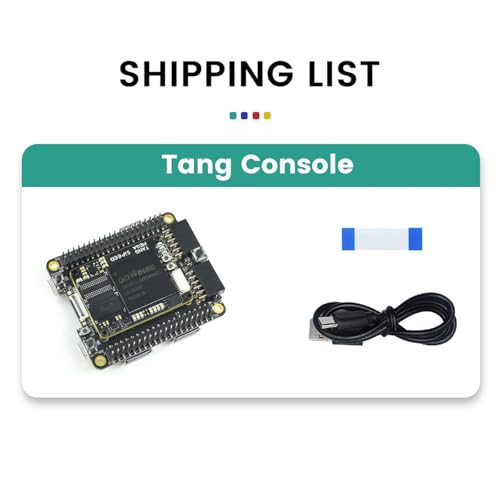 Sipeed Tang Console Retro Game Console FPGA Dev Board, Up to 138K LUT4 Dual PMOD Dual 40P PCIe Gen2/3 x 1 HDMI TX x 1, Compatible with RPi 5 PCIe FPC, for Gamer FPGA Developer (138K, Single Console)