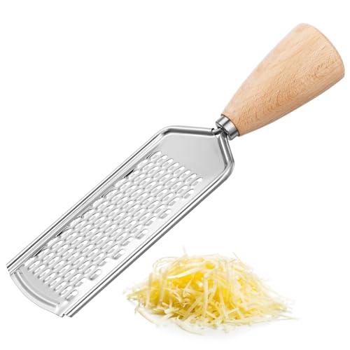 FELTECHELECTR Stainless Steel Potato Grater with Non Slip Handle Ergonomic Kitchen Gadget for Efficient Vegetable Peeling and Grating for Carrots and Cheese Preparation