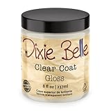 Dixie Belle Paint Company | Gloss Clear Coat (8oz) | Glossy Finish Polyacrylic Topcoat | Chalk-Friendly Furniture Paint Finish