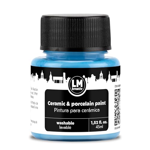Opiniones y reviews de Barnices de horno para comprar hoy. 41 LM-Kreativ Pintura para Cerámica y Porcelana 45ml - Azul Bebé - Pintura para Vidrio y Cerámica Apta para Lavavajillas Ideal para Tazas y Pintura en Porcelana Proyectos Creativos...