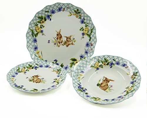 THE ROYAL FAMILY SERVIZIO PIATTI 18 PZ, SPRING EASTER