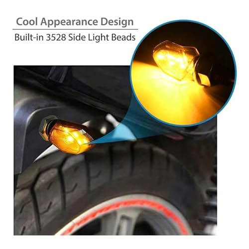 Intermitentes ámbar y freno luces trasero de 12V para motocicleta 3