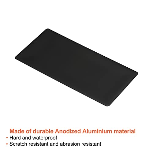 Plaque vierge aluminium gravure laser noire 7,6x5,1cm PATIKIL pour étiquette métal - 3