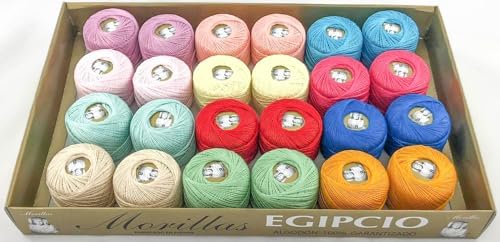 Confezione da 2 ZEPLINES Ne 8/2 rosso 11 cotone perlato