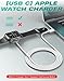 [2 Pack USB C] for Apple Watch Charger USB C Magnetic iWatch Charger Wireless Portable Compatible with iWatch Ultra3 Ultra2 Ultra Series 11/10/9/8/7/6/SE/SE2/SE3/5/...