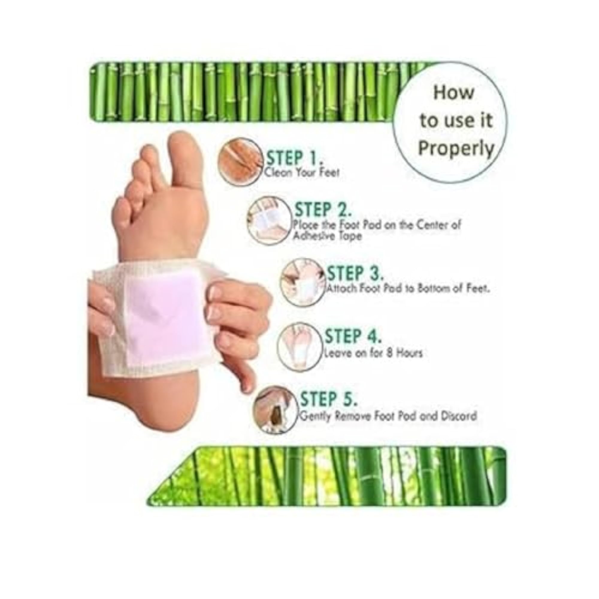 Kinoki Organic Foot Detox Pads, Toxin Removal Patches for Overnight Cleansing