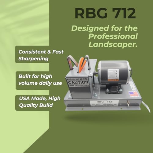Disc Wheel Blade Grinder Wheel | Bench Grinder Lawn Mower Blade Sharpener | RBG712 - Thumbnail 2