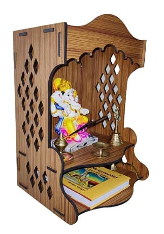 Templo de madera hecho a mano para puja en hogar y oficina 5