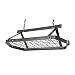 Enclume DR5 Decor Retro Rectangle Ceiling Rack with Grid, Hammered Steel