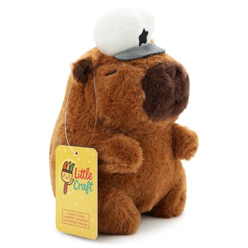 Image of White Capybara Soft Toy for Kids with Cute Hug-Friendly Plush for Babies, Toddlers & Children Safe, Lightweight & Easy to Clean (28CM)