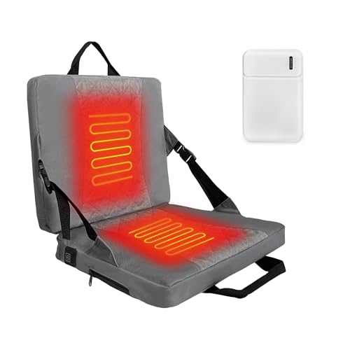 MYDAYS OUTDOOR Foldable Heated Stadium Seats for Bleachers,Heated Seat Cushion,Portable
