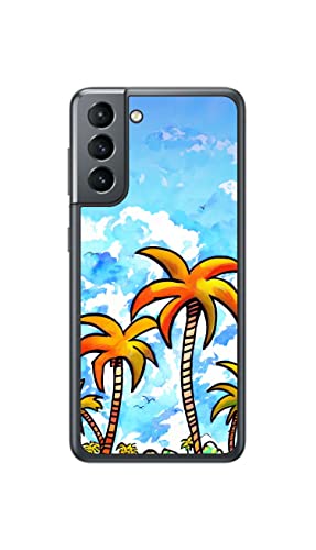 ClearView(NAr[) TX Galaxy S21 5Gp vg w ی tB V̖؃AChiPalm tree islandj