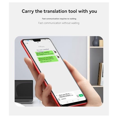 Traducteur de langage vocal instantané 40 langues bluetooth blanc bidirectionnel - 2
