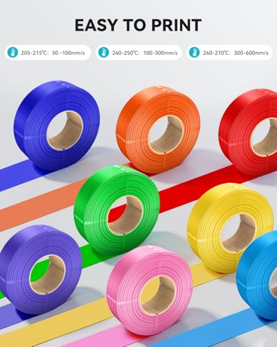 Image of SUNLU 500g PETG Filament Refill 1.75mm, High Speed 3D Printer Filament Refill, No-Spool Matte White PETG Refill for Reusable Spools Compatible with Bambu Lab A1 Printer, 4 Rolls 500g Each, 2kg Total