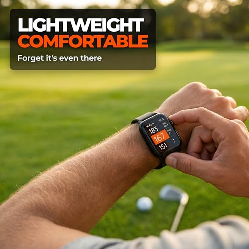 NAVO W1 Golf GPS Watch &ndash; Front, Middle & Back Distances, Hazard Tracking, No Subscription