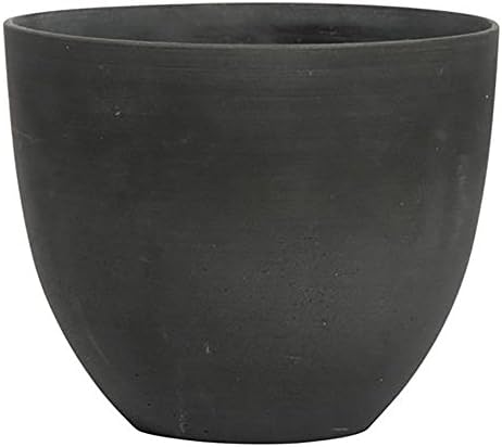 Small Round Flower Pot Elegant Coral Planter - Pine Green 6 H x 7 W