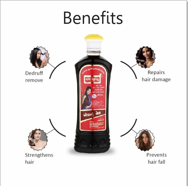 Image of Anti Dandruff & Lice killer Hair Oil with Neem & Nagarmoth | Ayurvedic Non-Sticky for Dry Scalp and Dandruff | 100% Natural for Men & Women (400 ML, 1)