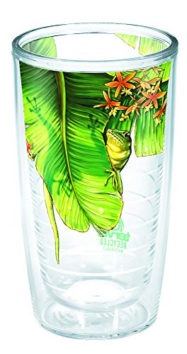 Tervis 1362367 Recycled Insulated Tumbler, 16oz, Peek-a-boo Lizard