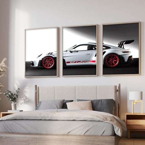 ARTELLY Porsche 911 GT3RS 3-Poster Set, 13x19 inch, Multicolor - Image 2