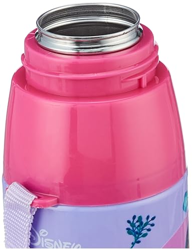 Image of CELLO Kidzbee Series Orb 600 Inner Steel Insulated Water Bottle, 500ml, Purple | 3D Touch & Feel Dream Weavers Design | Leakproof Flip Top Spout, Easy to Carry | Cold Water Bottle for Kids School