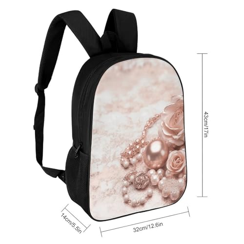 Blush Rose Bookbag - Ultra Lightweight Portable Backpack Work Travel Backpack for Men Women Fits 16 Inch Notebook2