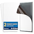 2 Pack Strong Magnetic Vent Covers for Home Ceiling, 8x15.5 Inches Furnace Vent Cover for Steel Air Registers, Floor, Wall, RV, HVAC