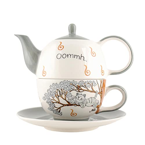 440s.de Mila Keramik Tee-Set: Tea for One, Oommh Katze Pure Relax | MI-99184 | 4045303991842 Cover