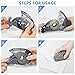 Eagle Automatic Tape Dispenser, Washi Tape Dispenser, Mini, Single Hand Operation, Press to Dispense Mechanism, Suitable for Standard Office Tape and Washi Tape (Grey)