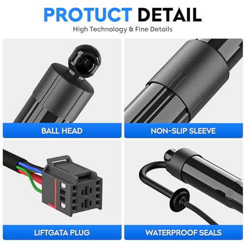 Rear Tailgate Liftgate Power Lift Support Struts Compatible with Hyundai Santa Fe 2013 2014 2015 2016 2017 2018 2019, Electric Hatch Struts Fit for 81771B8100 81780B8100, Left & Right, 2PCS by TadaMark - Used condition - Image 2