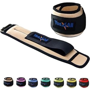 Yes4All Wrist & Ankle Weights Pair 1lb -10lbs for Women, Men, Kids Adjustable Strap – Walking, Pilates, Gym Fitness Workout
