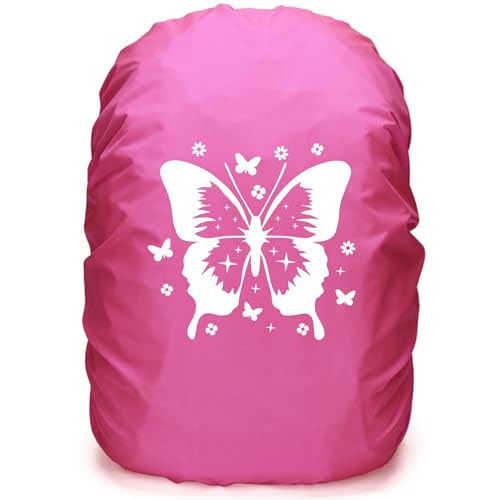 Jiahuade Funda Impermeable para Mochila,Funda Lluvia para Mochilas,Reflectante Funda Mochila Impermeable,para Senderismo,Camping,Turismo,Ciclism für Jungen Mädchen Schulanfänger