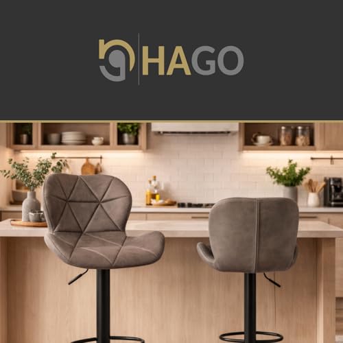 Tabourets de bar avec dossier repose-pieds et hauteur réglable - 8