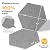 Acoustic Panels, Magrowill 12-Pack Soundproof Wall Panels 14 X 12 X 0.4 Inches, Sound Absorbing Panels with Full Self-Adhesive, Interior Wall Decor Felt Tiles Board