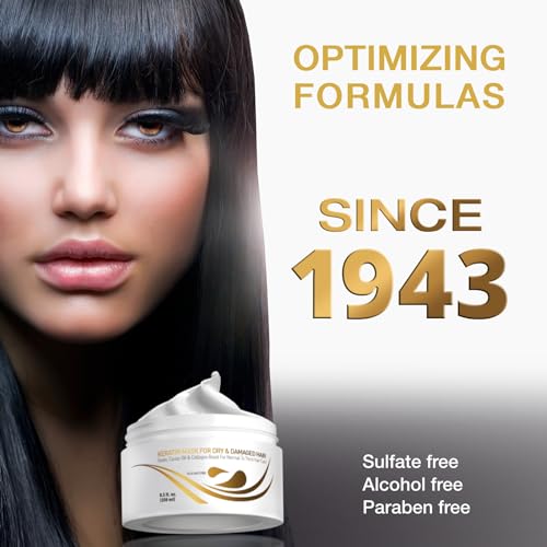 Vitamins Hair Cosmetics KERATIN_THICK_MASK Vitamins Keratin Hair Mask Deep Conditioner - Biotin Protein With Castor Oil Conditioning Repair Treatment thumb #2