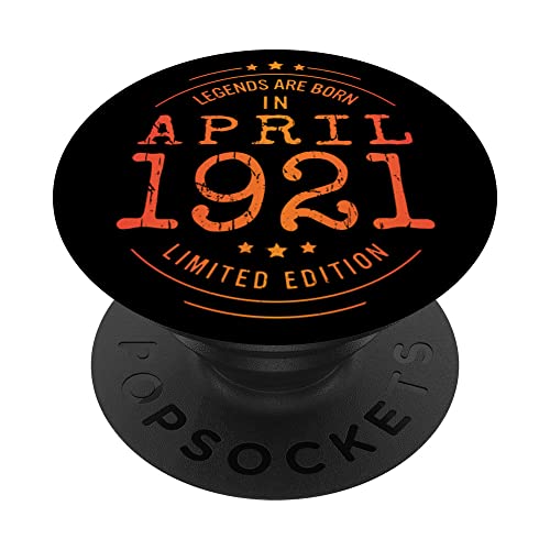Cumpleaños Abril 1921 Edición Limitada Regalo April Legend PopSockets PopGrip Intercambiable