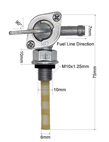 Yamakato Fuel Tank Shut Off Valve Switch Petcock For Generator Champion 50Cc 70Cc 110Cc 125Cc Dirt Bike Atv Chinese 28-1783-V M10X1.25 #TOP1
