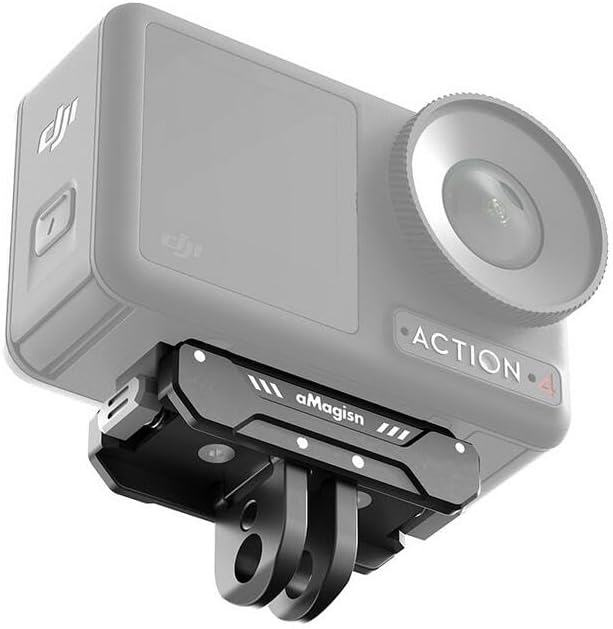 Coyktonty Magnetic Mount/Foldable Adapter for Osmo Action 5 Pro/Osmo Action4/Action 3,Magnetic Accessories Camera Mount, Conversion Adapter Tripod
