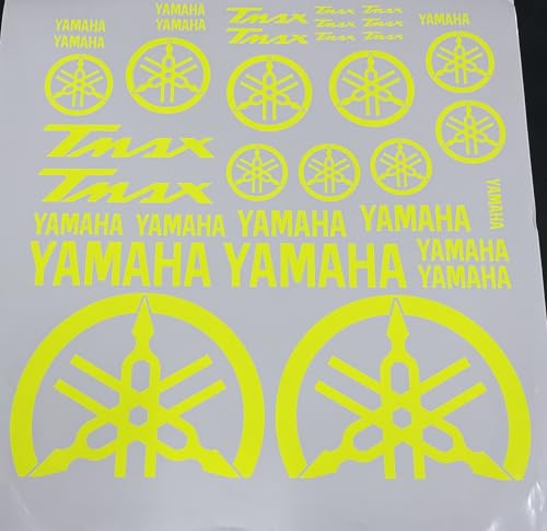 Autocollants T-max masquer rayures carénage scooter vinyle jaune fluo