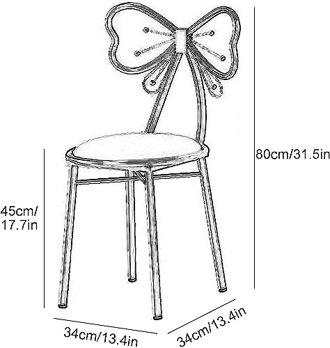 Taburete de maquillaje ergonómico con lazo para evitar dolores de espalda 4