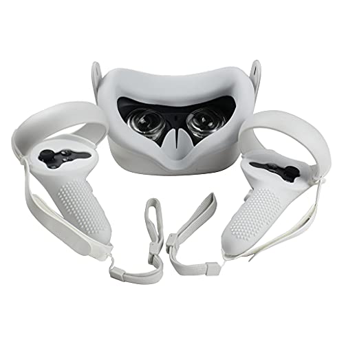 Tampa anti-derrapante Rocker VR Lens Cover Estojo de silicone Lidar com Alça Grip Strap para -Oculus