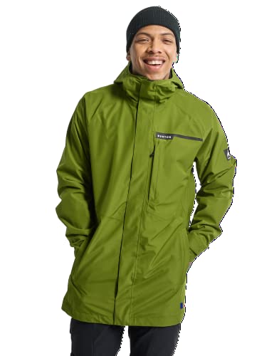 Burton Jaqueta de chuva masculina Veridry 2L, verde Calla, médio