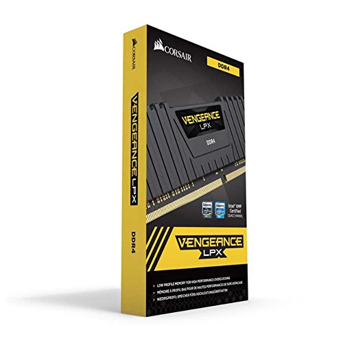 Corsair CMK64GX4M4C3000C15 Vengeance LPX 64 GB (4 x 16 GB) DDR4 3000 MHz C15 XMP 2.0 High Performance Desktop Memory Kit, Black