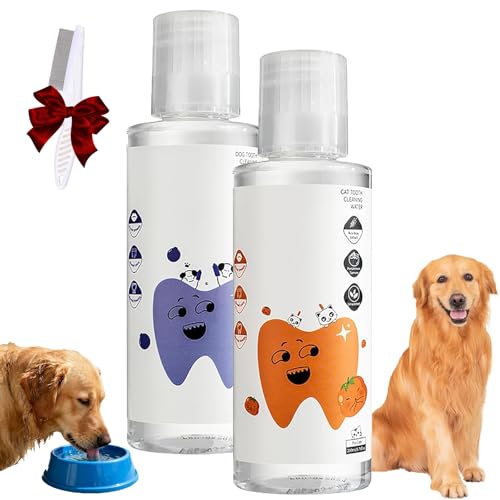 Pawbright Plus, para Pawlife Plus, cuidado bucal natural puro, promove gengivas saudáveis e refresca o hálito, uso diário para cães e gatos (MIX-2 Pcs)