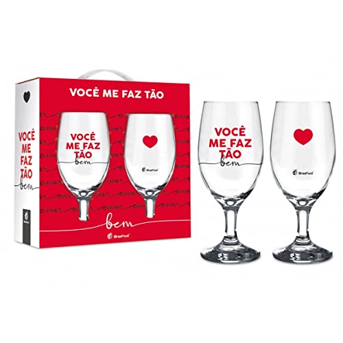 Taça personalizada “você me faz tão bem”