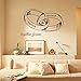 Rjjrr Adesivi Per Anelli Da Parete Romantici 57X39 Cm Per Coppie Decorazioni Per La Casa In Vinile Regalo Per Decalcomanie Commemorative Per Anelli Da Parete Per Coppie