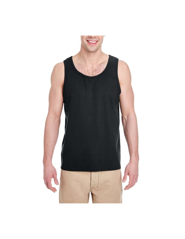 Débardeur noir Gildan pour homme en taille XL décontracté