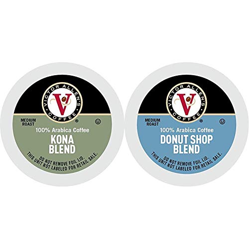 Kona Blend For K-Cup Keurig 2.0 Brewers, 80 Count, Victor Allen’s Coffee Medium Roast Single Serve Coffee Pods & Donut Shop Blend For K-Cup Keurig 2.0 Brewers, Medium Roast Single Serve Coffee Pods #TOP21