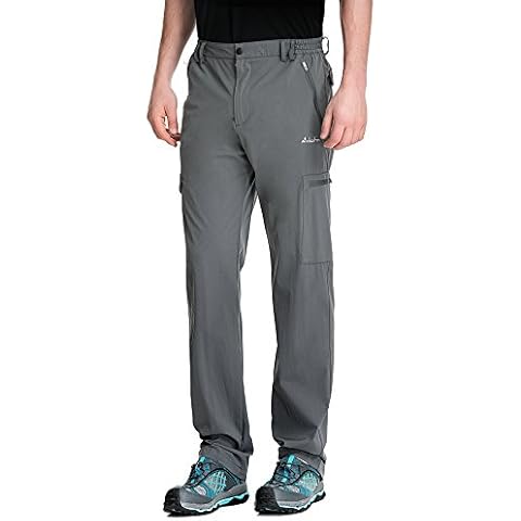 clothin Men's Elastic-Waist Travel Pant Cover
